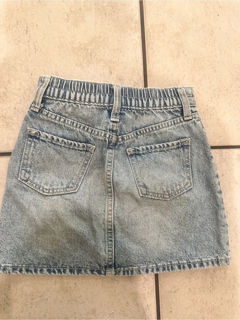 Hand-Painted Denim Skirt with Mardi Gras Motif Mardi Gras Mambo Kids